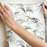 Candice Olson Inky Palms - Black Wallpaper | Buy Online Candice Olson Inky Palms wallpaper, color Black, SKU PSW1611RL