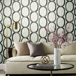 Candice Olson Interlock - Black & Gold Wallpaper | Buy Online Candice Olson Interlock wallpaper, color Black & Gold, SKU OS4213