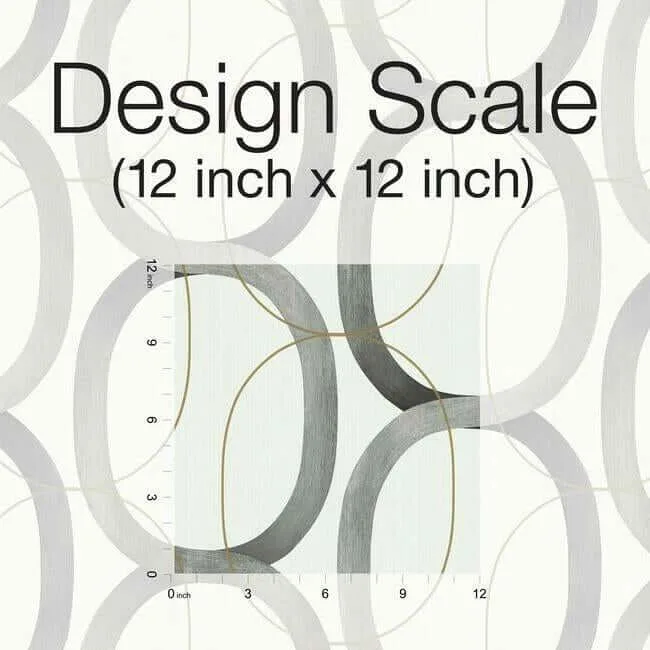 Candice Olson Interlock - Black & Gold Wallpaper | Buy Online Candice Olson Interlock wallpaper, color Black & Gold, SKU OS4213