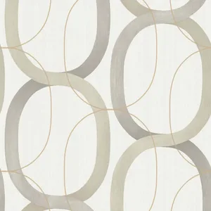 Candice Olson Interlock wallpaper, color Light Taupe, SKU PSW1418RL