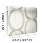 Candice Olson Interlock - Light Taupe Wallpaper | Buy Online Candice Olson Interlock wallpaper, color Light Taupe, SKU PSW1418RL