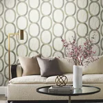 Candice Olson Interlock - Light Taupe Wallpaper | Buy Online Candice Olson Interlock wallpaper, color Light Taupe, SKU PSW1418RL
