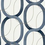 Candice Olson Interlock wallpaper, color Navy, SKU PSW1420RL