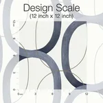 Candice Olson Interlock wallpaper, color Navy, SKU PSW1420RL