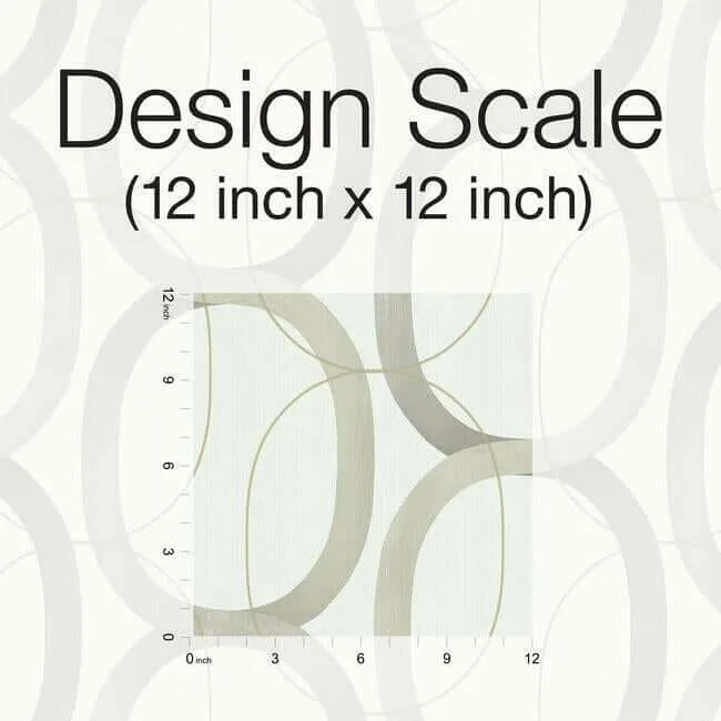 Candice Olson Interlock wallpaper, color Taupe, SKU OS4211