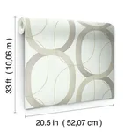 Candice Olson Interlock wallpaper, color Taupe, SKU OS4211