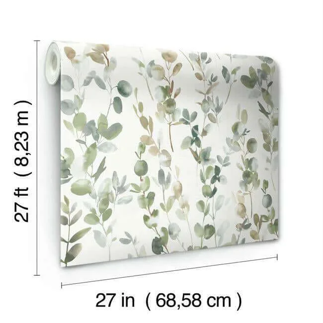 Candice Olson Joyful Eucalpytus - Green Wallpaper | Buy Online Candice Olson Joyful Eucalpytus wallpaper, color Green, SKU OS4311