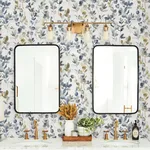Candice Olson Joyful Eucalyptus wallpaper, color Navy, SKU PSW1431RL