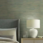 Candice Olson Jute wallpaper, color Gold & Blue Metallic, SKU OS4326