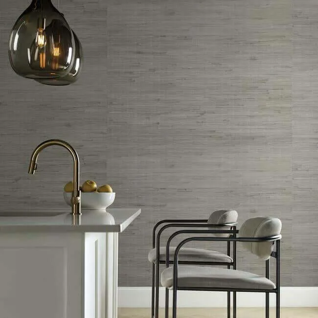 Candice Olson Jute wallpaper, color Silver & Blue Metallic, SKU OS4324