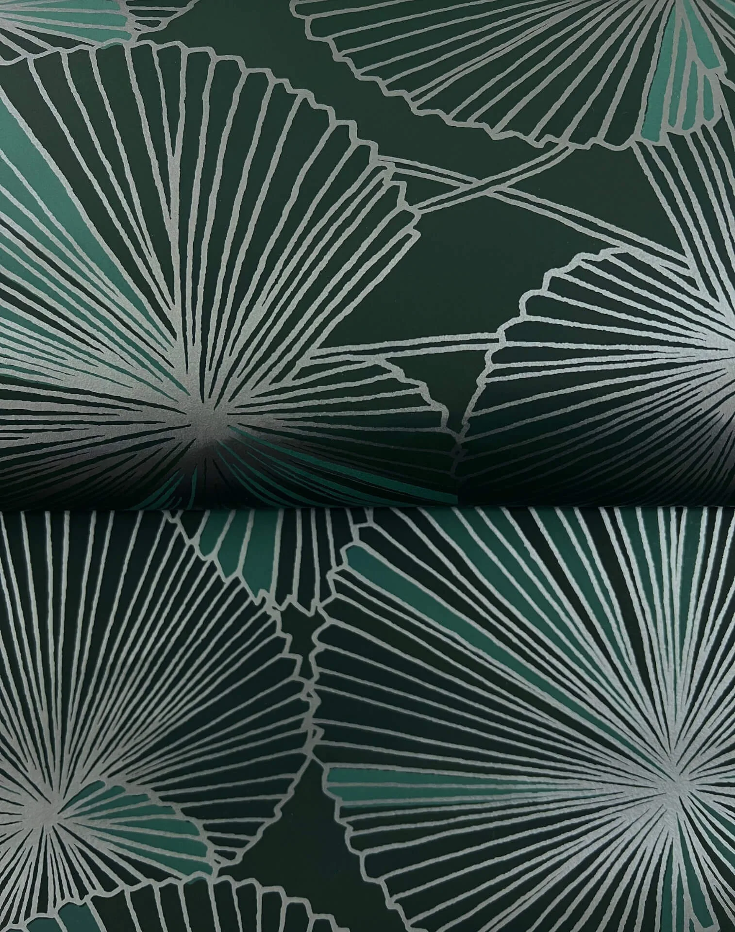 Candice Olson Layered wallpaper, color Deep Green, SKU NT6111