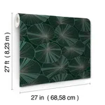 Candice Olson Layered wallpaper, color Deep Green, SKU NT6111