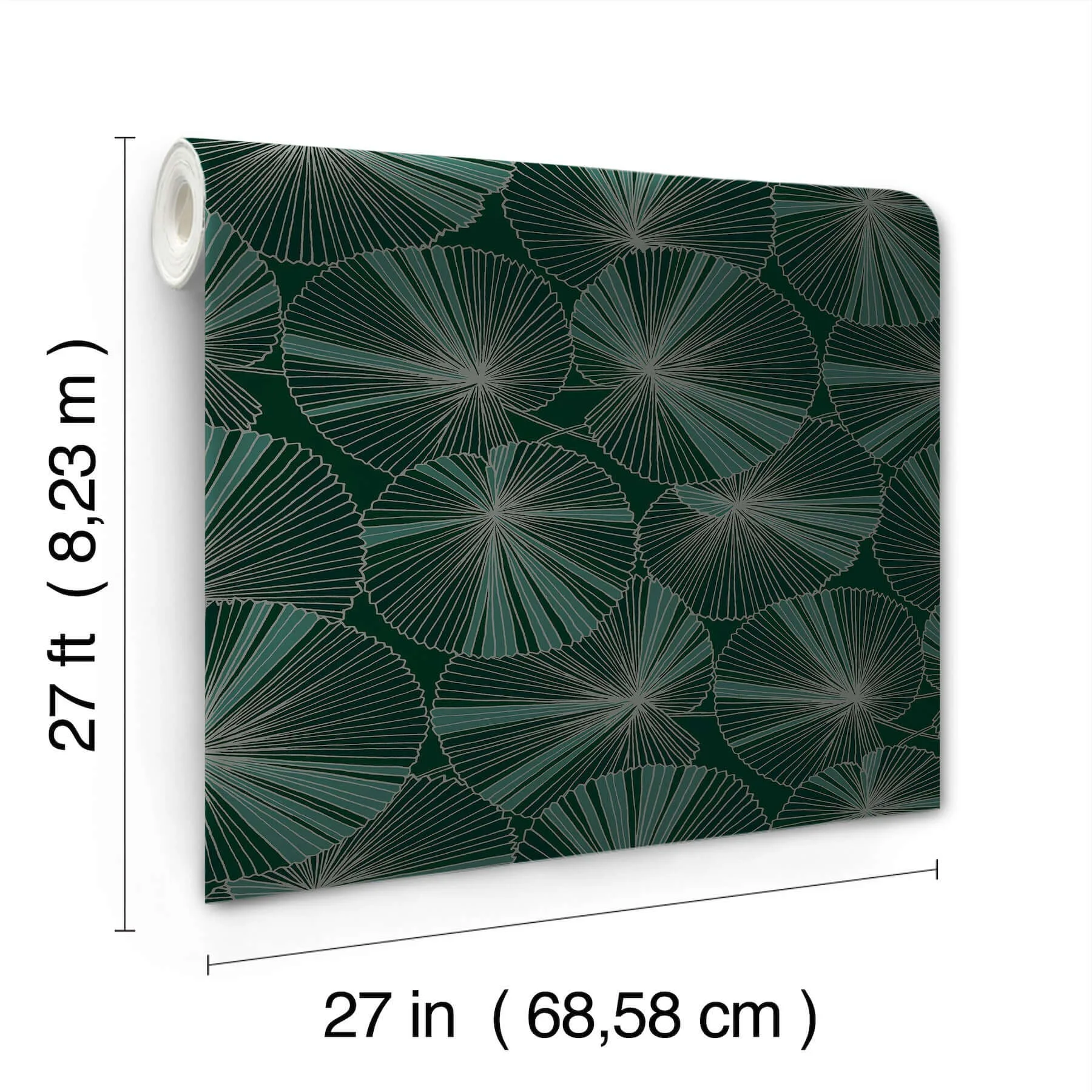Candice Olson Layered wallpaper, color Deep Green, SKU NT6111