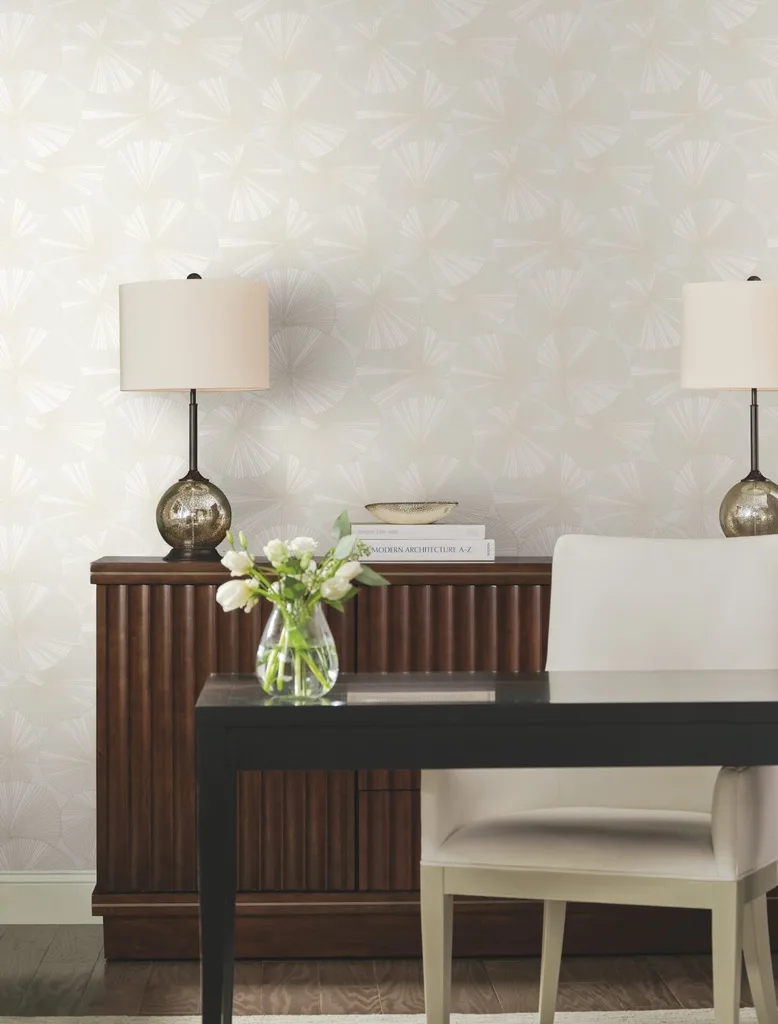 Candice Olson Layered wallpaper, color White, SKU NT6112