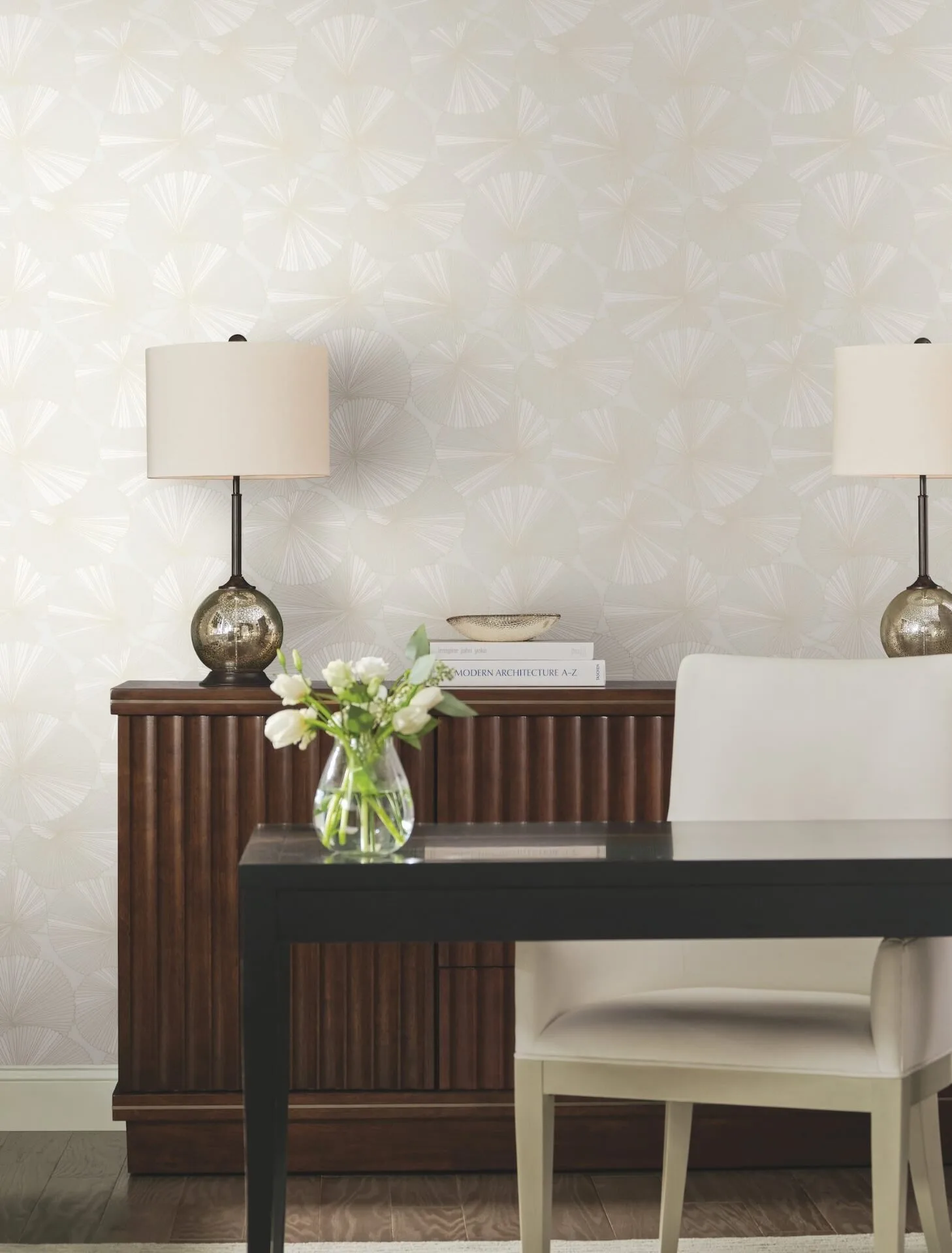 Candice Olson Layered wallpaper, color White, SKU NT6112