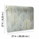 Candice Olson Leaf Concerto - Blue & Taupe Wallpaper | Buy Online Candice Olson Leaf Concerto wallpaper, color Blue & Taupe, SKU OS4244