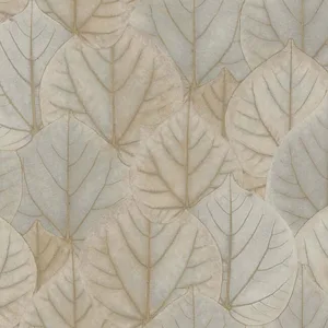Candice Olson Leaf Concerto wallpaper, color Warm Taupe, SKU PSW1425RL
