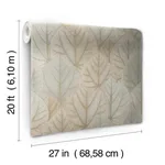 Candice Olson Leaf Concerto - Warm Taupe Wallpaper | Buy Online Candice Olson Leaf Concerto wallpaper, color Warm Taupe, SKU PSW1425RL