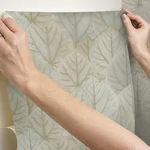 Candice Olson Leaf Concerto - Warm Taupe Wallpaper | Buy Online Candice Olson Leaf Concerto wallpaper, color Warm Taupe, SKU PSW1425RL