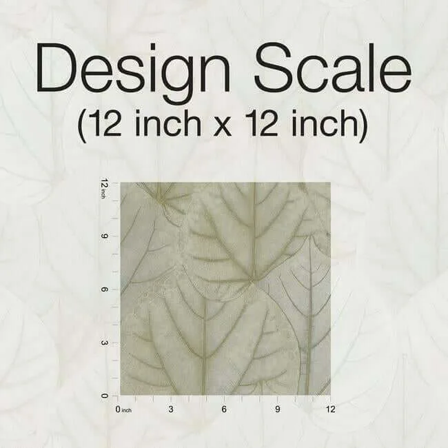 Candice Olson Leaf Concerto wallpaper, color Taupe, SKU OS4243