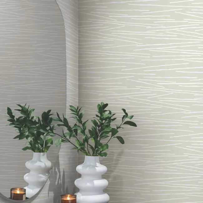 Candice Olson Line Horizon wallpaper, color Soft Green, SKU EV3934