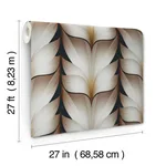 Candice Olson Lotus Light Stripe wallpaper, color Black, SKU EV3954