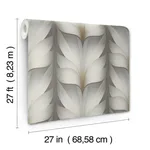 Candice Olson Lotus Light Stripe wallpaper, color Charcoal, SKU EV3953