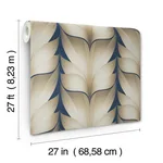 Candice Olson Lotus Light Stripe - Navy Wallpaper | Buy Online Candice Olson Lotus Light Stripe wallpaper, color Navy, SKU EV3956