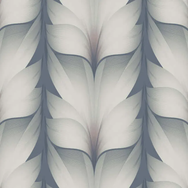 Candice Olson Lotus Light Stripe wallpaper, color Steel, SKU EV3951