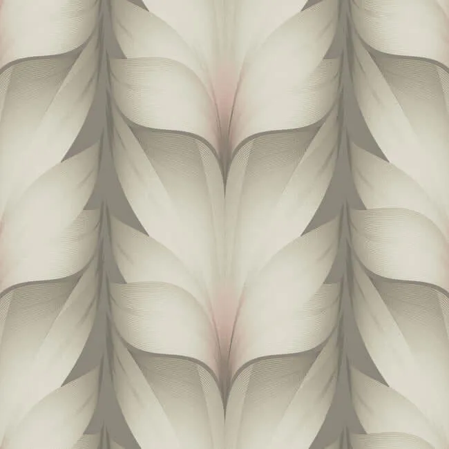 Candice Olson Lotus Light Stripe wallpaper, color Taupe & Blush, SKU EV3952