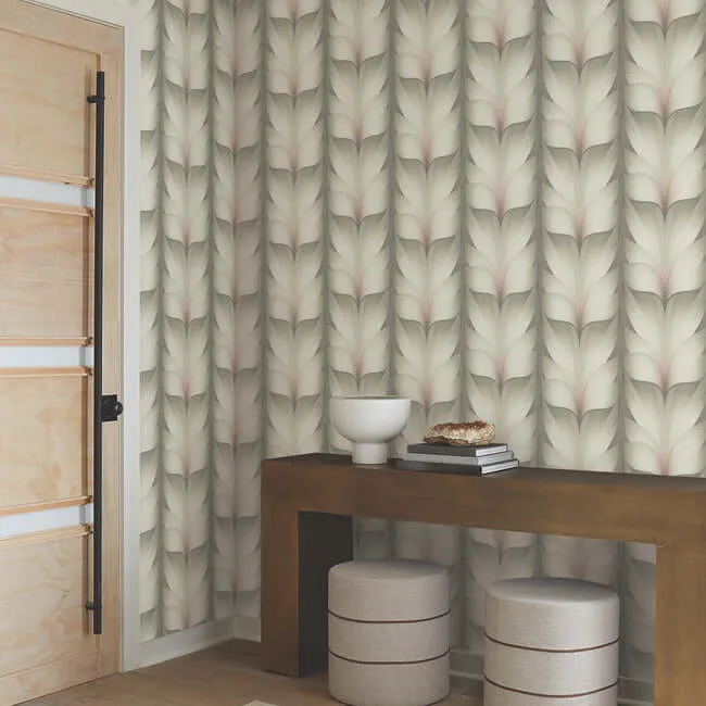Candice Olson Lotus Light Stripe - Taupe & Blush Wallpaper | Buy Online Candice Olson Lotus Light Stripe wallpaper, color Taupe & Blush, SKU EV3952