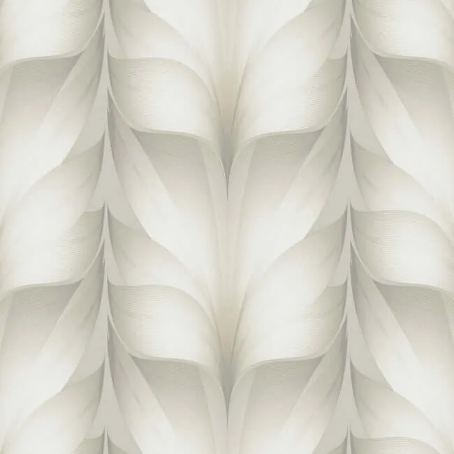 Candice Olson Lotus Light Stripe wallpaper, color White, SKU EV3955
