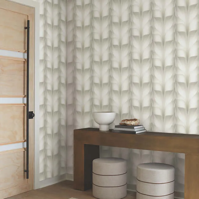 Candice Olson Lotus Light Stripe - White Wallpaper | Buy Online Candice Olson Lotus Light Stripe wallpaper, color White, SKU EV3955