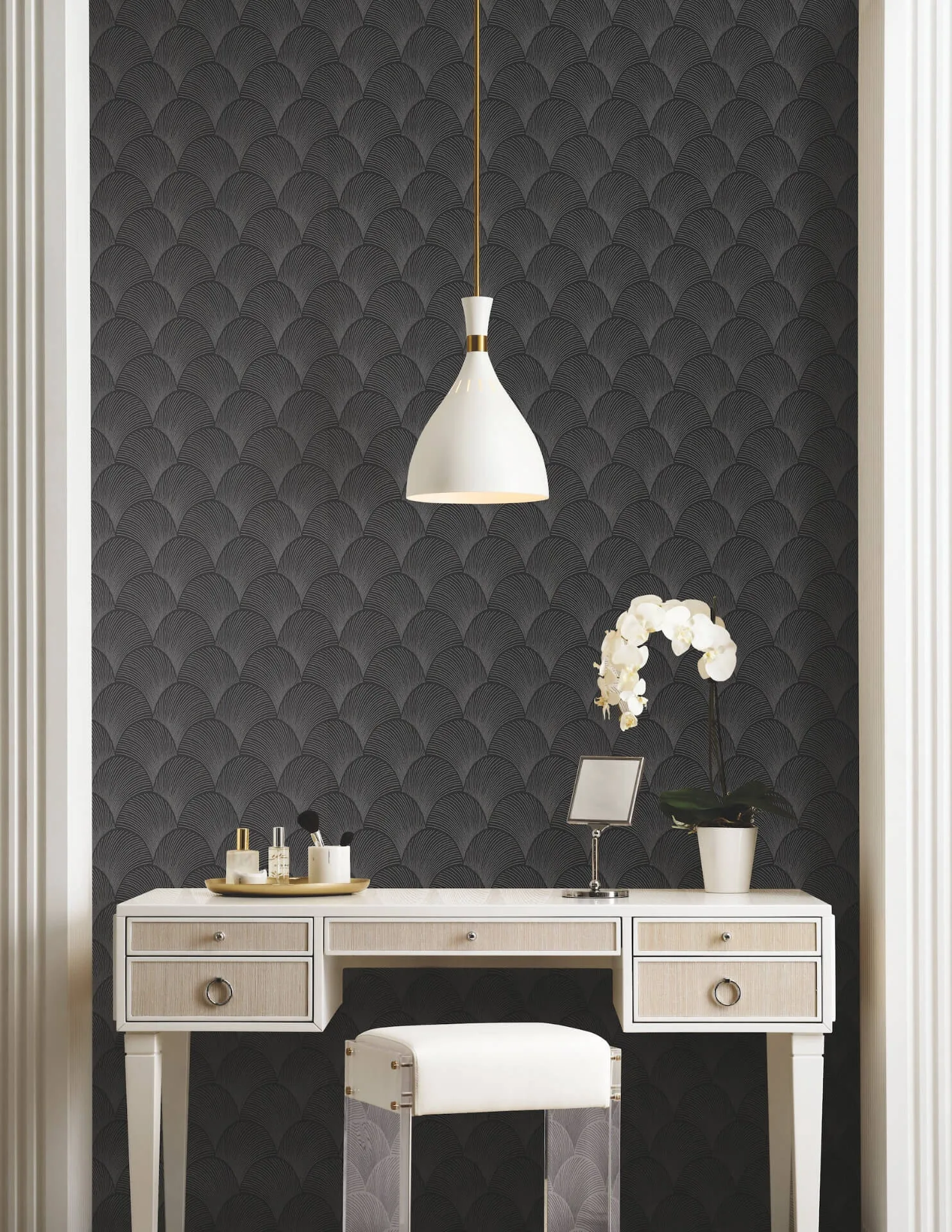 Candice Olson Metallic wallpaper, color Black, SKU NT6105