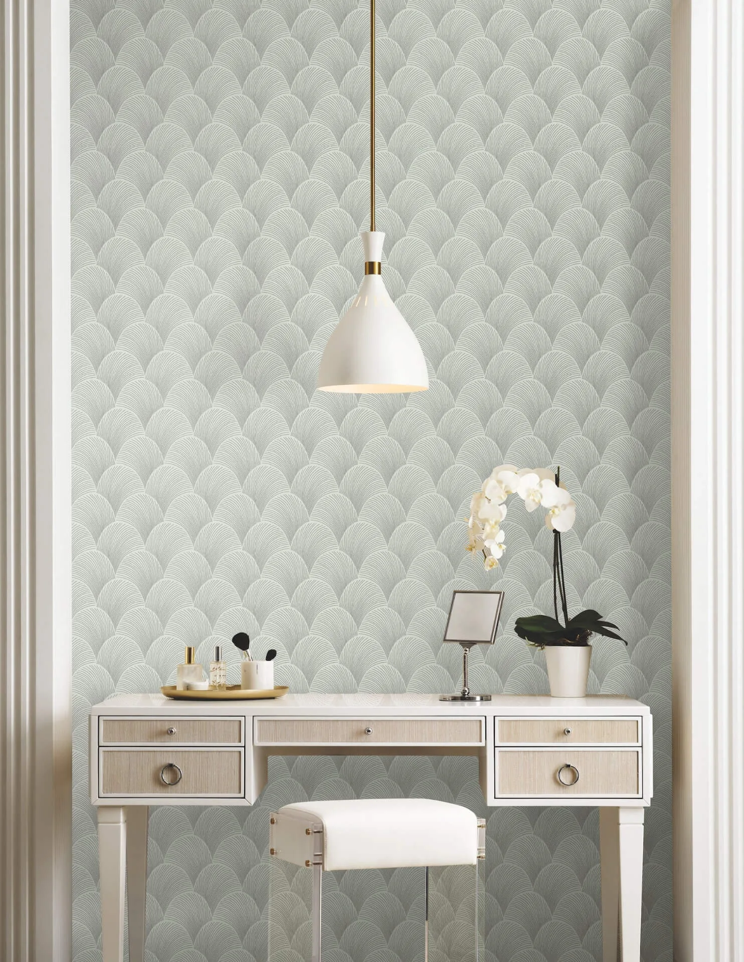Candice Olson Metallic wallpaper, color Light Green, SKU NT6106