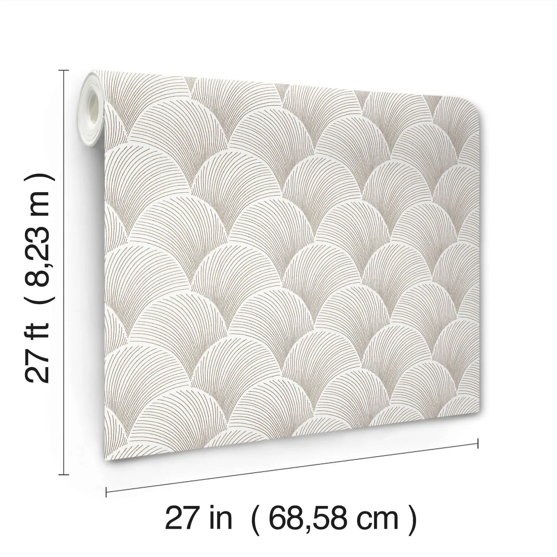 Candice Olson Metallic wallpaper, color White Gold, SKU NT6109