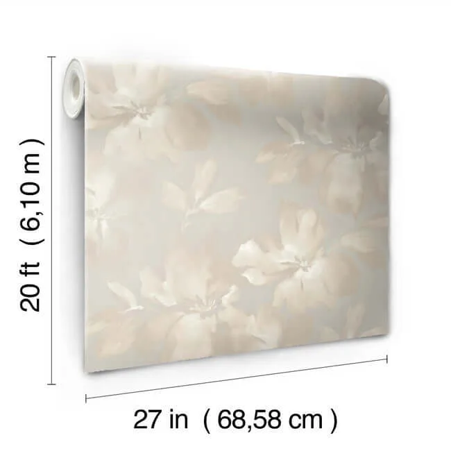 Candice Olson Midnight Blooms - Neutral Wallpaper | Buy Online Candice Olson Midnight Blooms wallpaper, color Neutral, SKU PSW1414RL