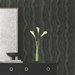 Candice Olson Mineral Shimmer - Black & Gold Wallpaper | Buy Online Candice Olson Mineral Shimmer wallpaper, color Black & Gold, SKU DF3326