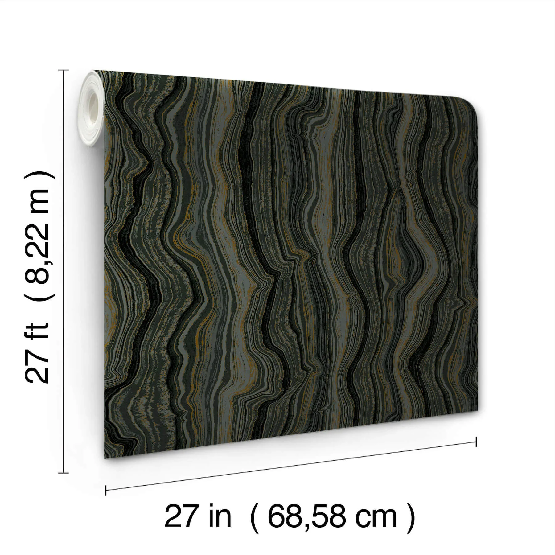 Candice Olson Mineral Shimmer - Black & Gold Wallpaper | Buy Online Candice Olson Mineral Shimmer wallpaper, color Black & Gold, SKU DF3326