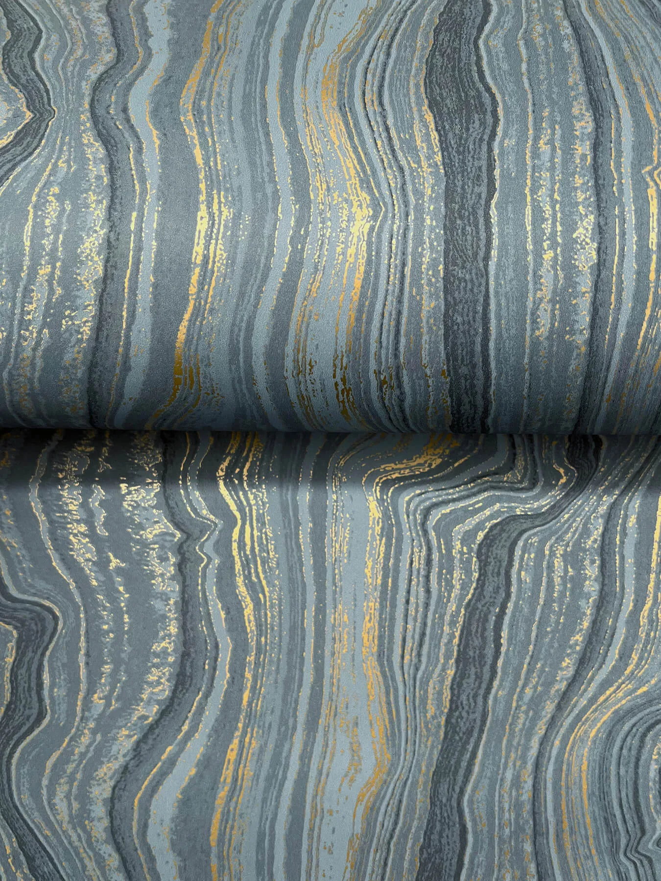 Candice Olson Mineral Shimmer wallpaper, color Denim & Gold, SKU DF3321
