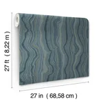 Candice Olson Mineral Shimmer wallpaper, color Denim & Gold, SKU DF3321