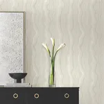 Candice Olson Mineral Shimmer - White & Pearl Wallpaper | Buy Online Candice Olson Mineral Shimmer wallpaper, color White & Pearl, SKU DF3322