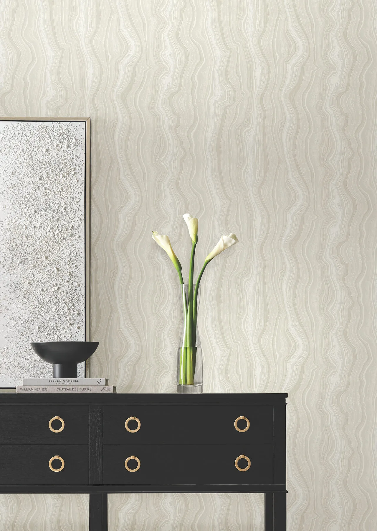 Candice Olson Mineral Shimmer - White & Pearl Wallpaper | Buy Online Candice Olson Mineral Shimmer wallpaper, color White & Pearl, SKU DF3322