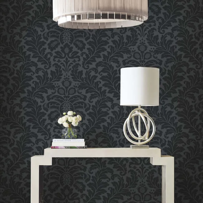 Candice Olson Modern Romance wallpaper, color Black, SKU DT5044