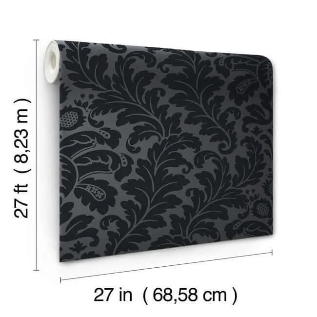 Candice Olson Modern Romance wallpaper, color Black, SKU DT5044