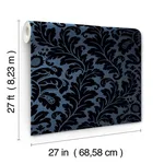 Candice Olson Modern Romance - Navy Wallpaper | Buy Online Candice Olson Modern Romance wallpaper, color Navy, SKU DT5042