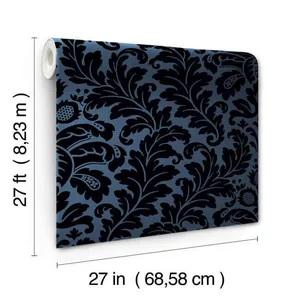 Candice Olson Modern Romance wallpaper, color Navy, SKU DT5042