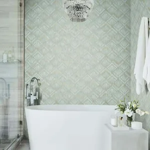 Candice Olson Modern Shell wallpaper, color Light Blue, SKU OS4273
