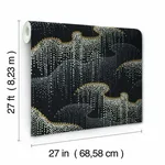 Candice Olson Moonlight Pearls - Black Wallpaper | Buy Online Candice Olson Moonlight Pearls wallpaper, color Black, SKU OS4261