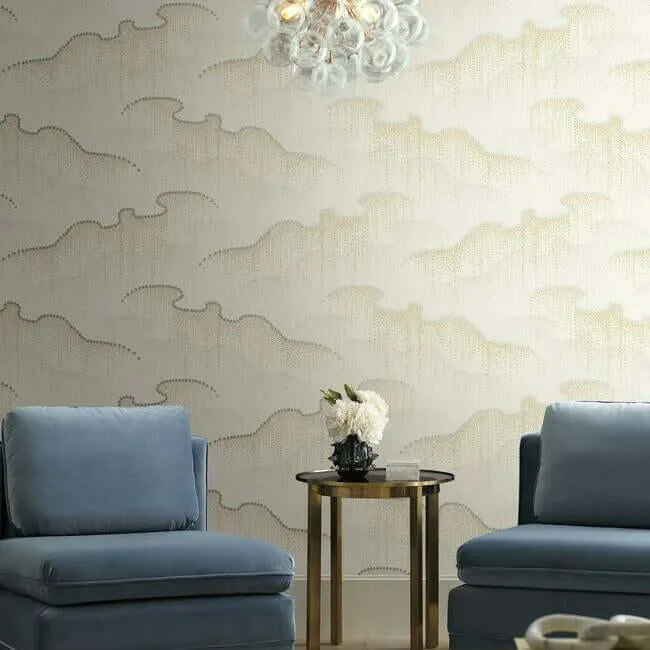 Candice Olson Moonlight Pearls wallpaper, color Cream, SKU OS4266